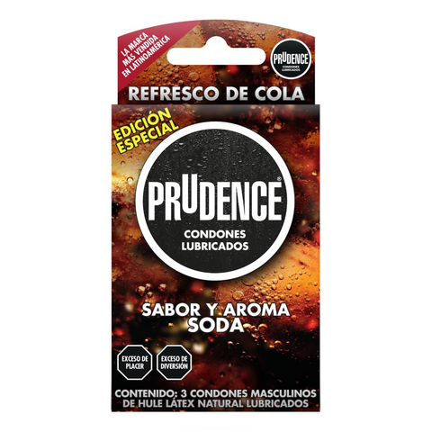 [7502214980275] Preservativo Prudence Sabor Aroma Soda 3 Piezas 