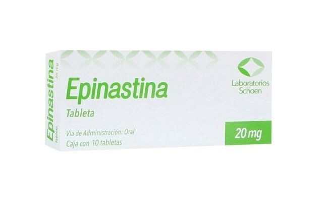 Epinastina 20 Mg 10 Tabletas Genérico 