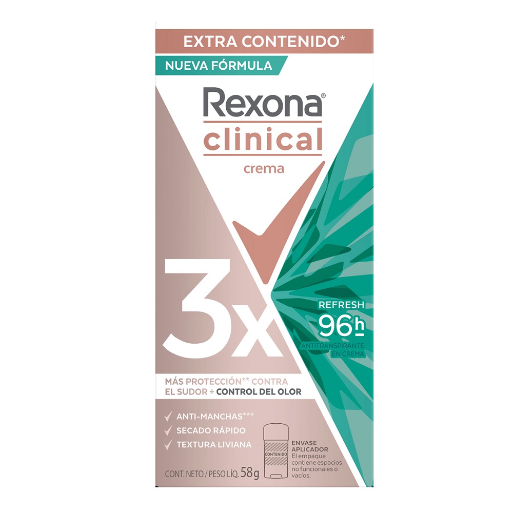 Desodorante Rexona Clinical Refresh 3X 58G 