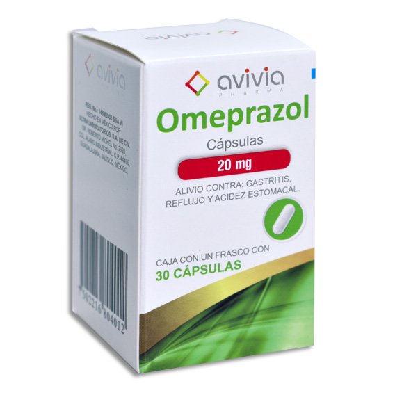 Omeprazol 20 Mg 30 Cápsulas Genérico Avivia 