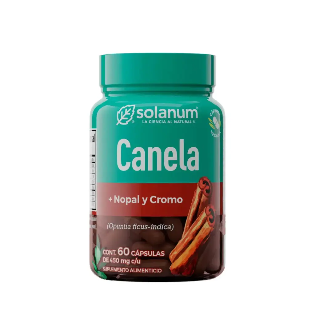 Solanum Canela Suplemento Alimenticio 60 Cápsulas 