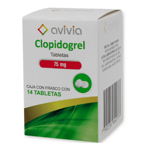 Clopidogrel 75 Mg Bliss 14 Tabletas Genérico 