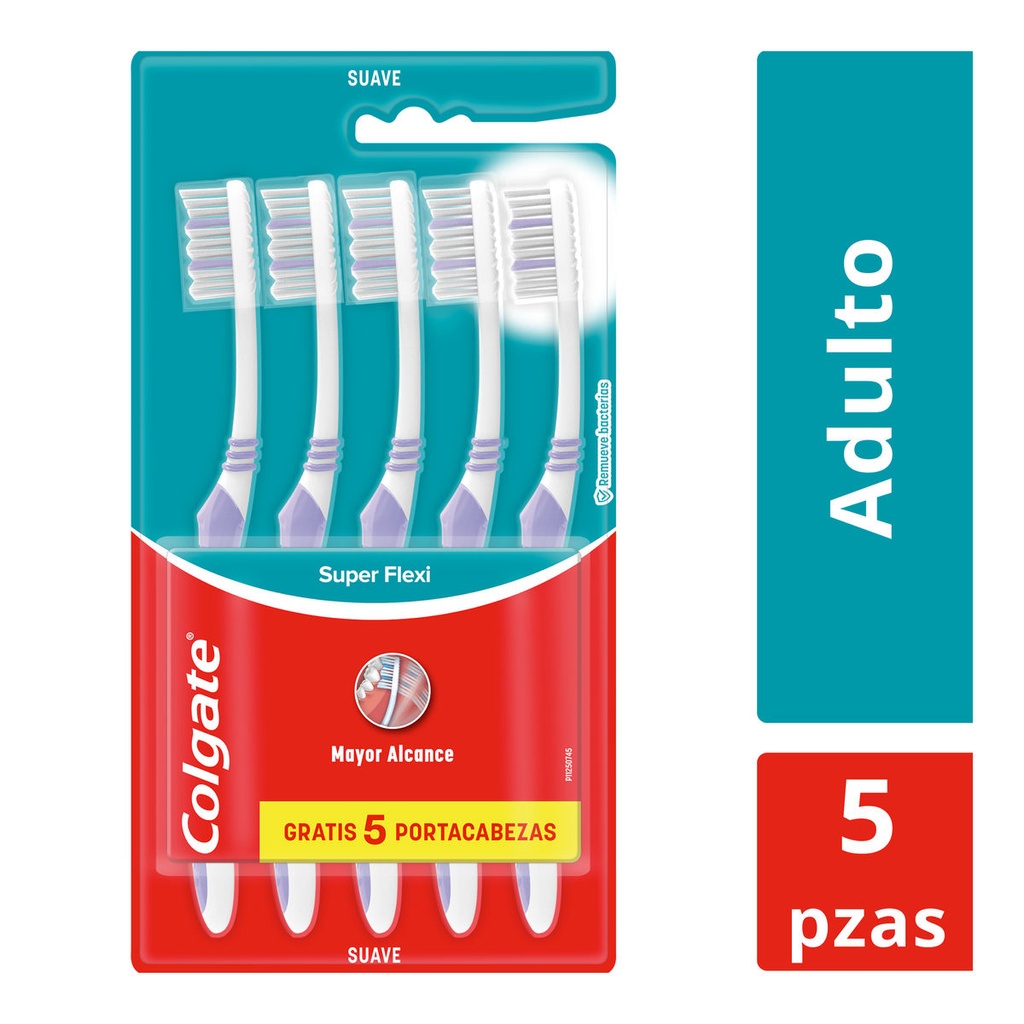 Cepillo Dental Colgate Super Flexi 5 Piezas 