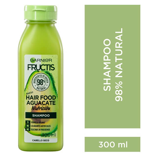 Shampoo Garnier Fructis Hair Food Aguacate Nutrición 300 Ml 