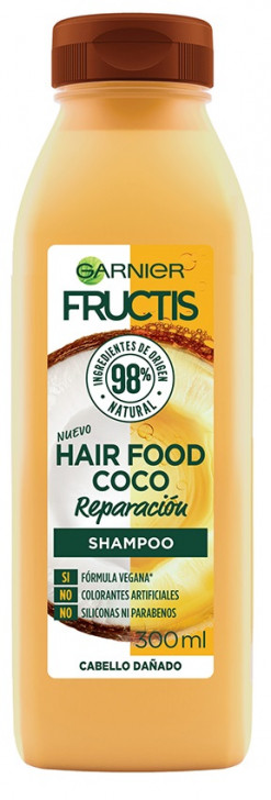 Shampoo Garnier Fructis Hair Food Coco Reparación 300 Ml 