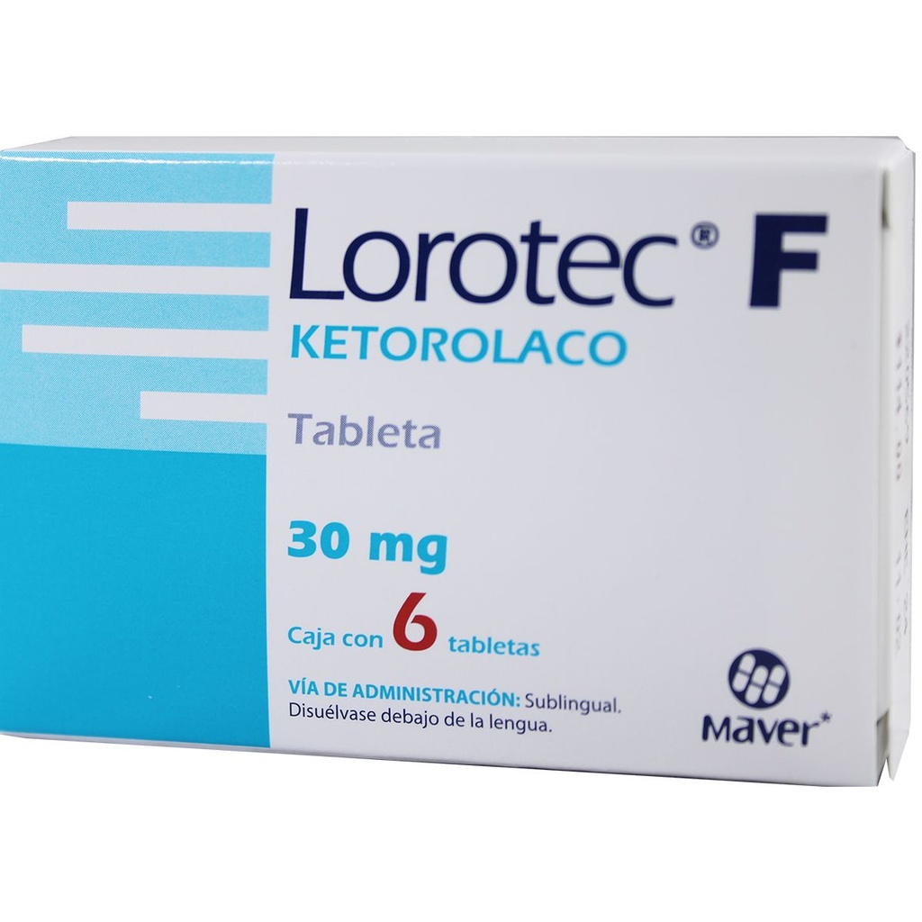 Ketorolaco 30Mg 6 Tab Sub   Lgen   