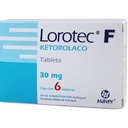 Lorotec F Ketorolaco 30 Mg 6 Tabletas Sublingual Genérico Maver 