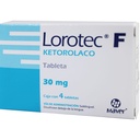 Lorotec F Ketorolaco 30 Mg 4 Tabletas Sublingual Genérico Maver 