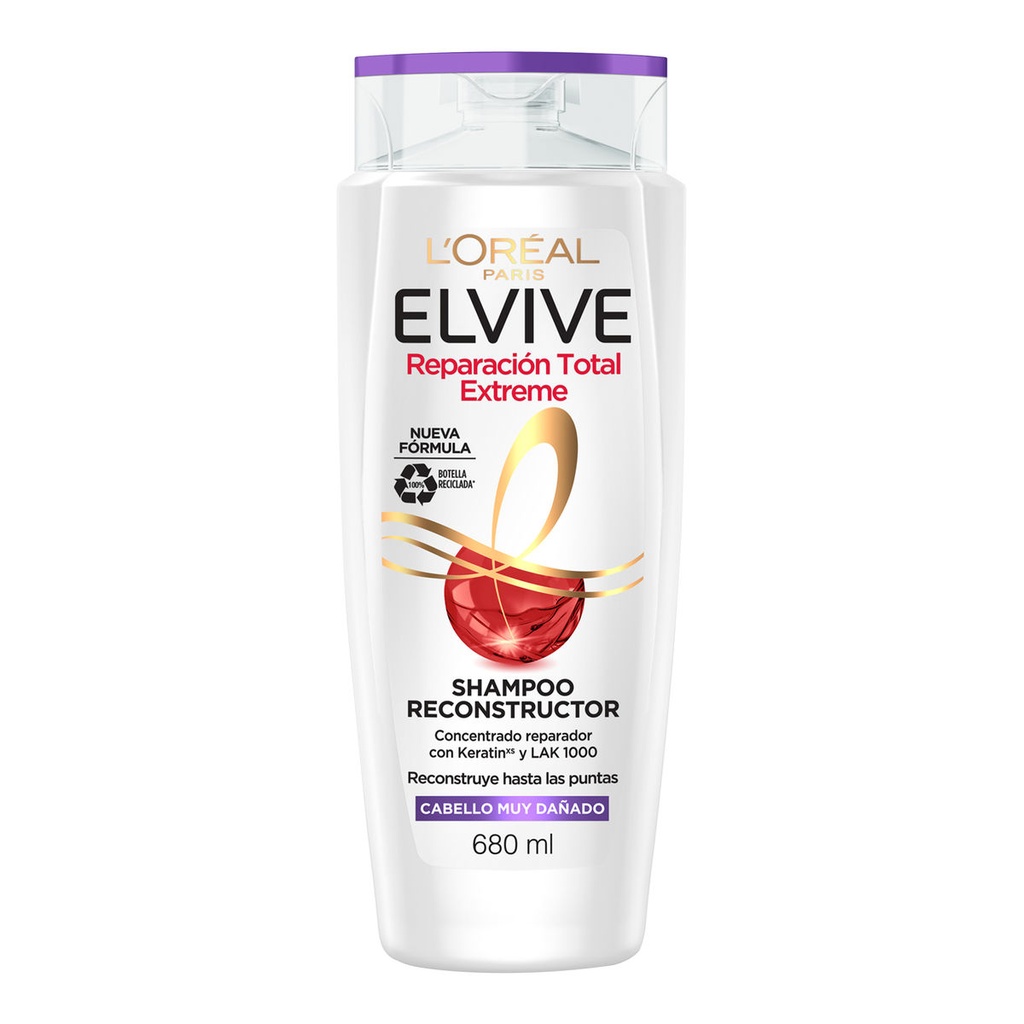 Shampoo Elvive Reparación Total Extraordinario 680 Ml 