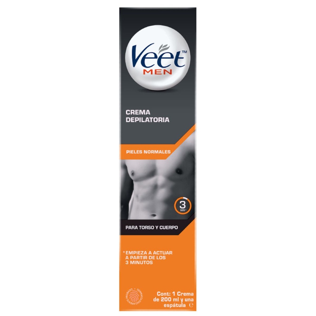 Crema Depilatoria Veet Men 200 Ml 