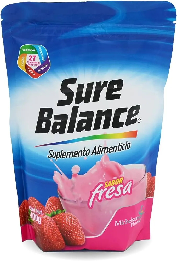 Sure Balance Suplemento Alimenticio Fresa Polvo 400 G 