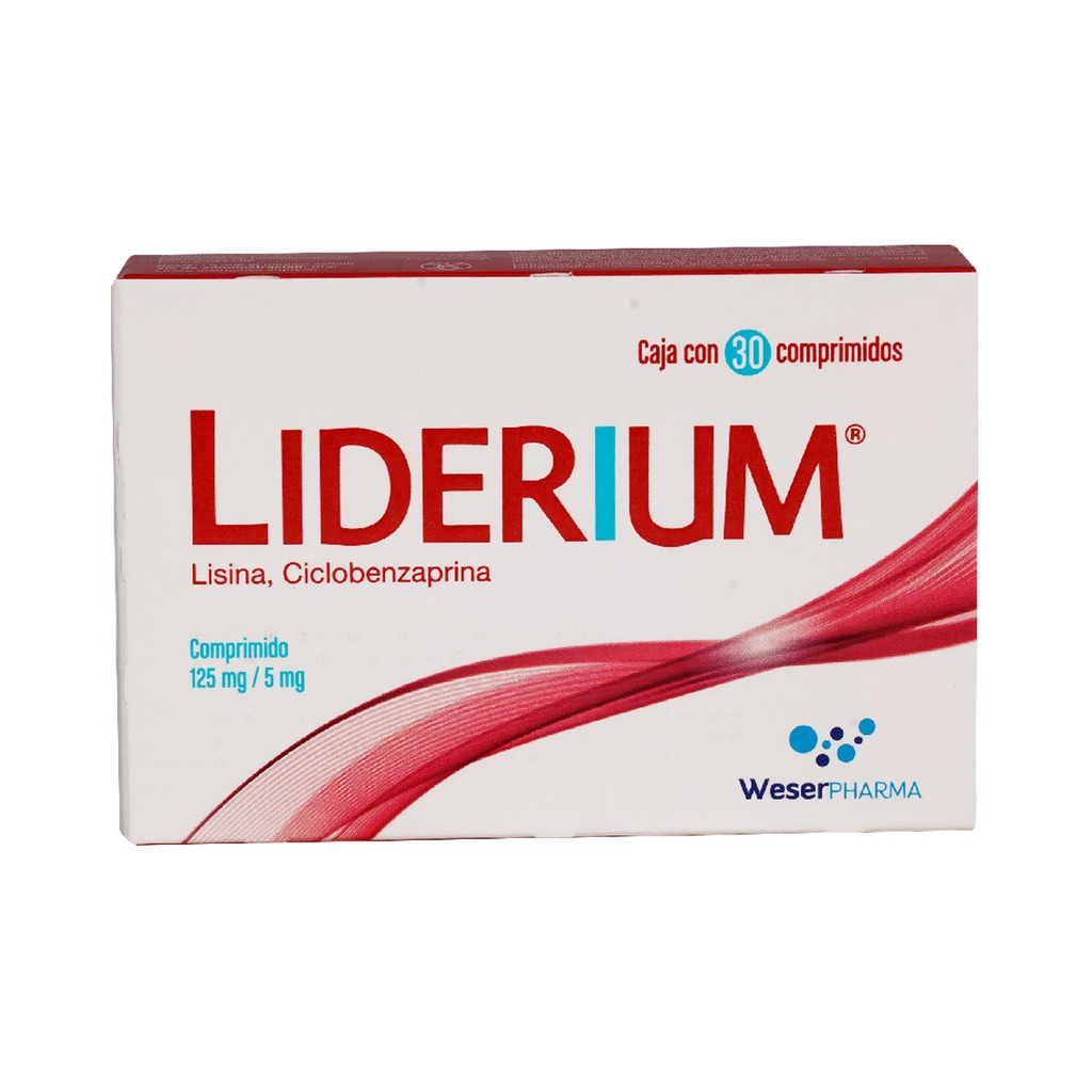 [7501300450555] Liderium 125/5 Mg 30 Comprimidos 