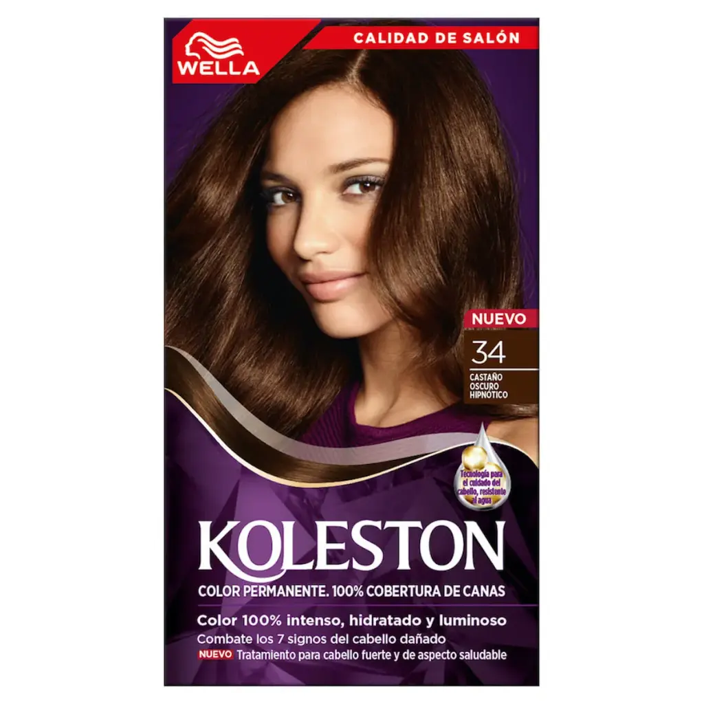 Tinte Koleston 34 Castaño Oscuro Hipnótico 
