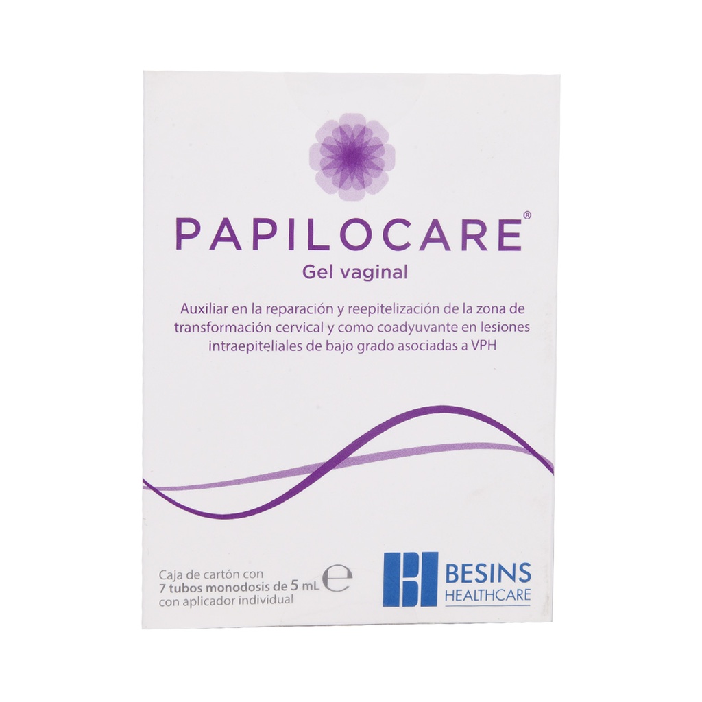 [8437018976232] Papilocare Gel Vaginal 7 Tubos 5 Ml Cada Uno 