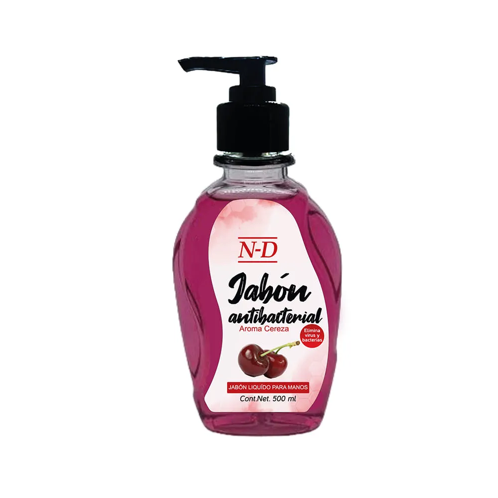 Jabón N-D Antibacterial Para Manos Cereza 500 Ml 