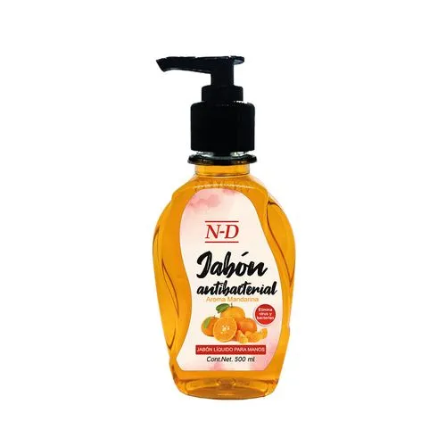 Jabón N-D Antibacterial Para Manos Mandarina 500 Ml 