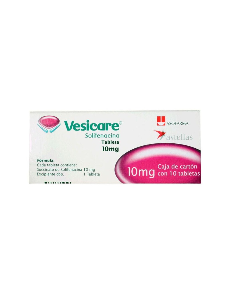 [7730979097642] Vesicare 10 Tabletas Recubiertas 10 Mg 