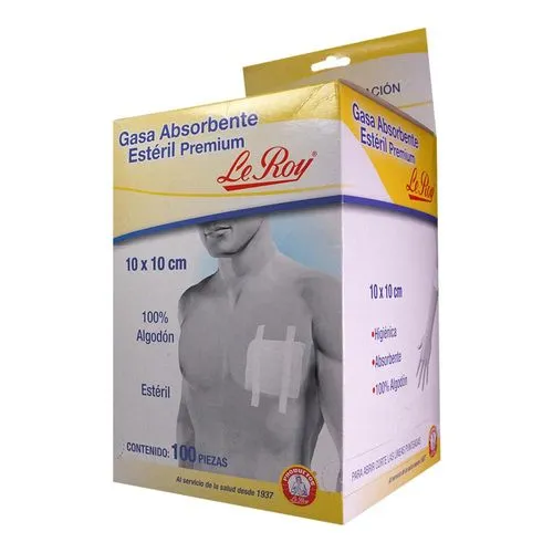 Gasa Le Roy Grande 100 Sobres 