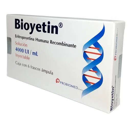 Bioyetin 4000 UI Solución Inyectable 6 Jeringas Precargadas