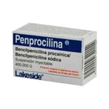 Penprocilina 400 000 U Frasco Ámpula 