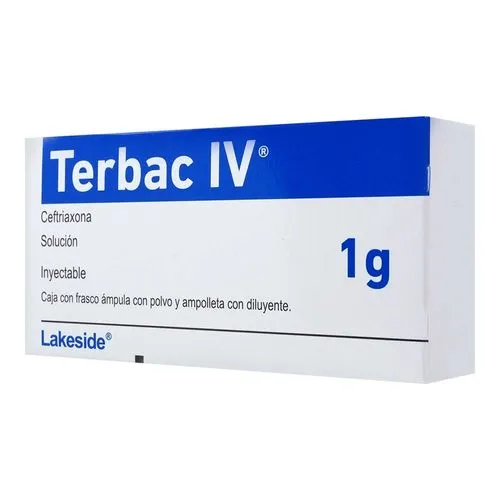 Terbac IV 1 G Frasco Ámpula 