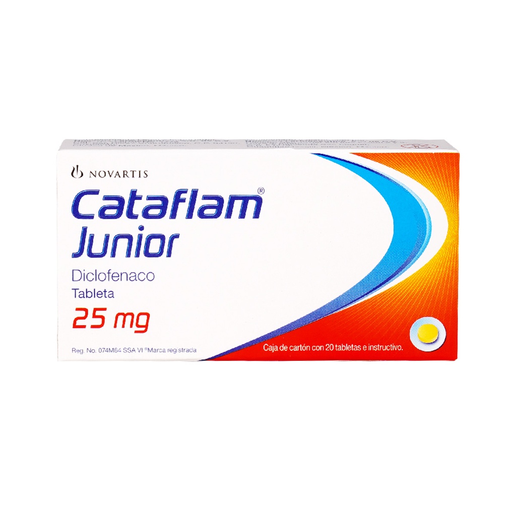 Cataflam Junior 25 Mg 20 Grageas 