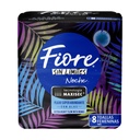 Toallas Sanitarias Fiore Nocturnas Con Alas 8 Piezas 