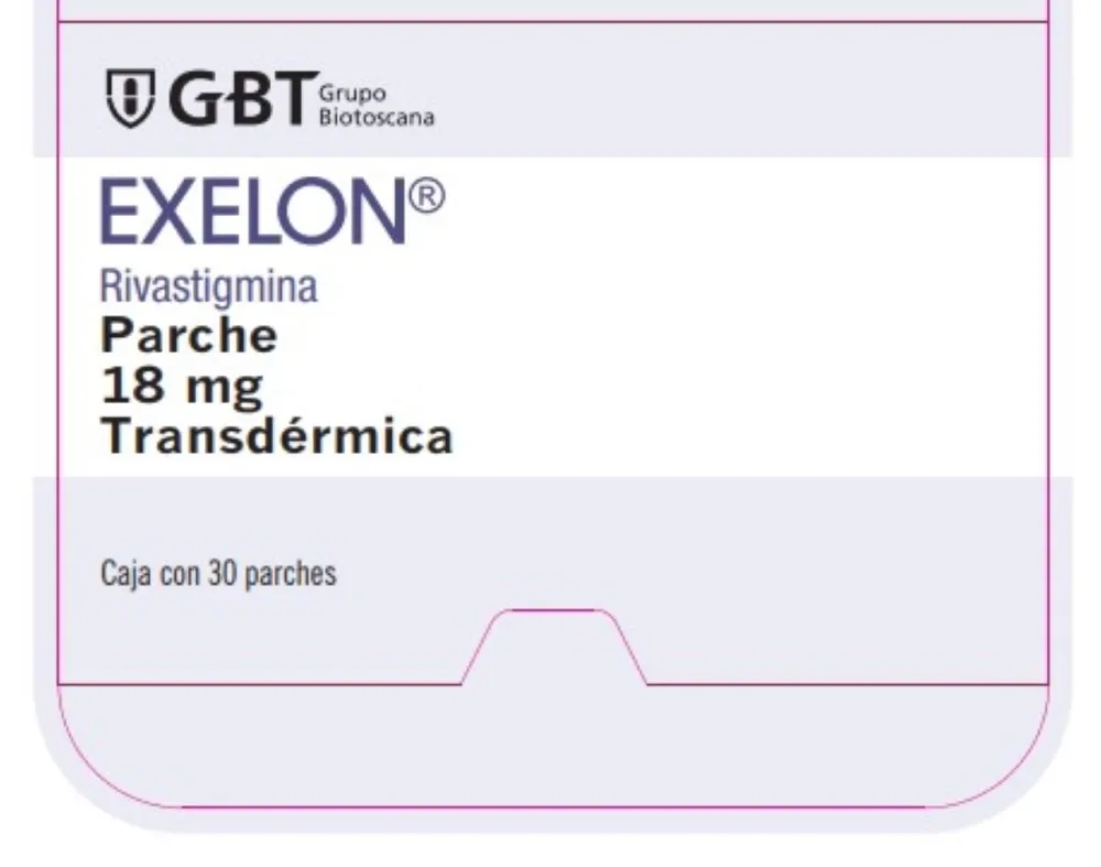 Exelon 18 Mg Parche 24 Hrs 30 Sobres 