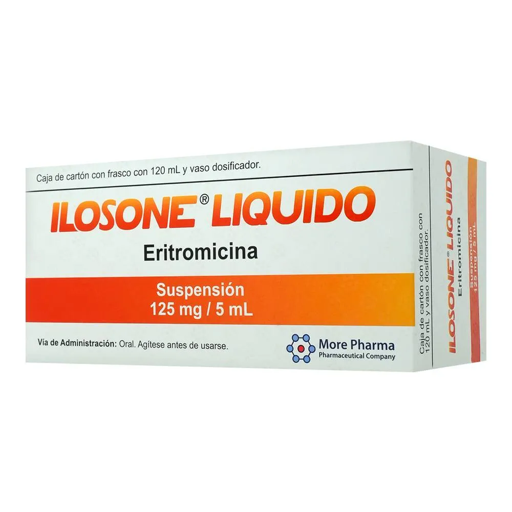 Ilosone Líquido 125 Mg Suspensión 120 Ml 
