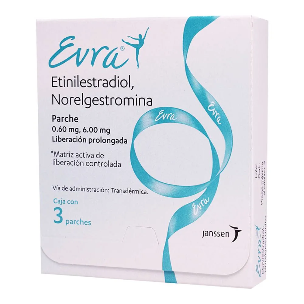 Evra 6 Mg/600 Mcg 3 Parches 