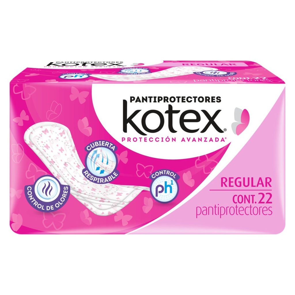 Panty Protector Kotex Regular 22 Piezas 