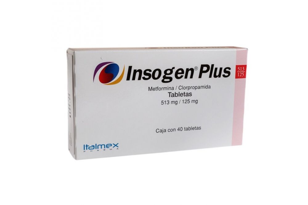 Insogen-Plus 513/125 Mg 40 Tabletas 