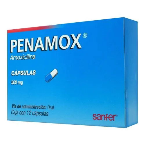 Penamox 500 Mg 12 Cápsulas 