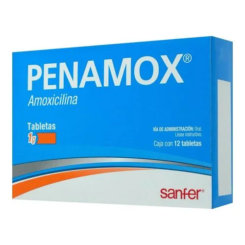Penamox 1 G 12 Tabletas 