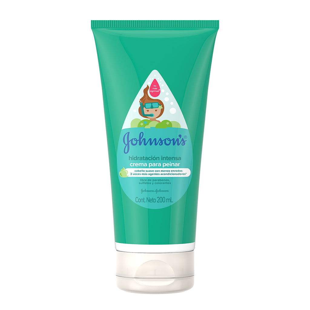 [7702031878452] Crema Para Peinar Johnson's Baby Hidratación Intensa 200 Ml 