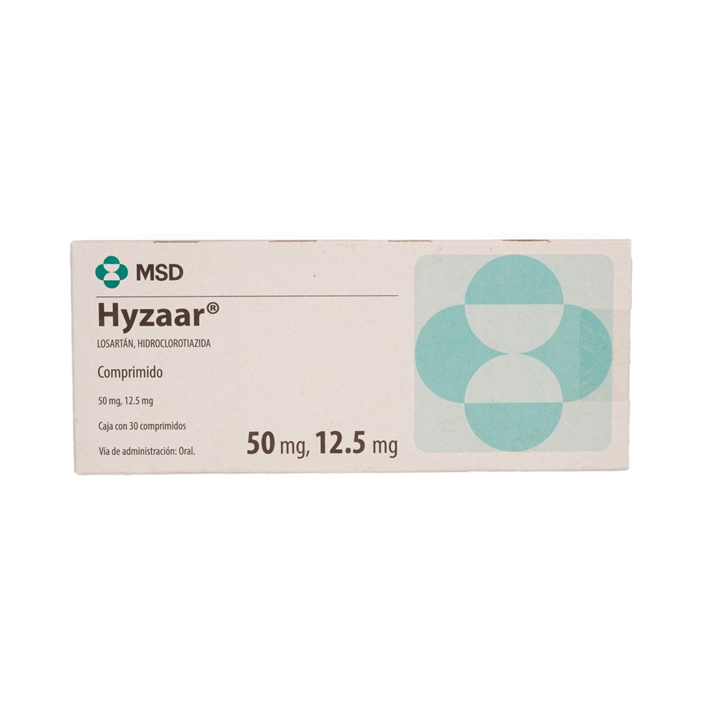[7501326000772] Hyzaar 50/12.5 Mg 30 Tabletas 
