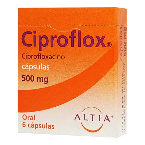 Ciproflox 500 Mg 6 Cápsulas 