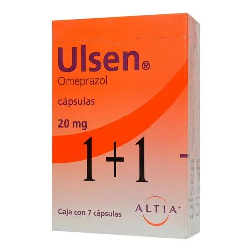 [7501314704873] Ulsen 20 Mg 7 Cápsulas Oferta 1+1 