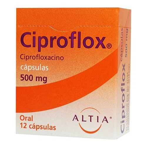 Ciproflox 500 Mg 12 Cápsulas 