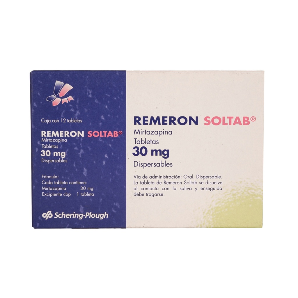 Remeron Soltab 30 Mg 12 Tabletas Dispersables 