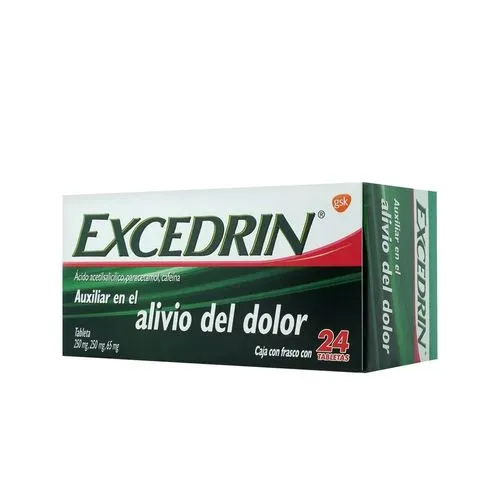 [7501065064707] Excedrin 250/250/65 Mg Dolor Fuerte 24 Tabletas 