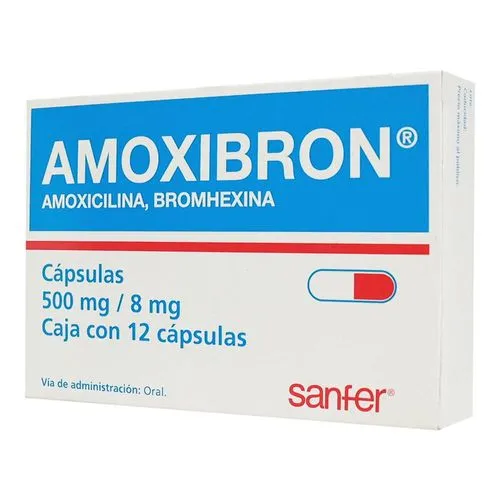 Amoxibron 500 Mg 12 Cápsulas