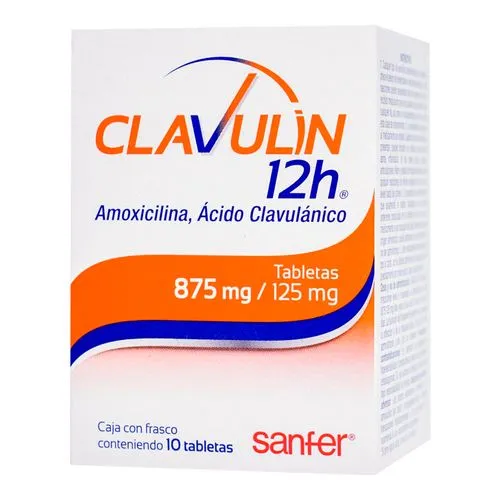Clavulin 12H 875/125 Mg 10 Tabletas 