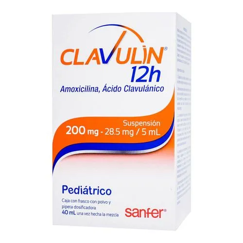 Clavulin 12H 200/28.5 Mg Suspensión 40 Ml 