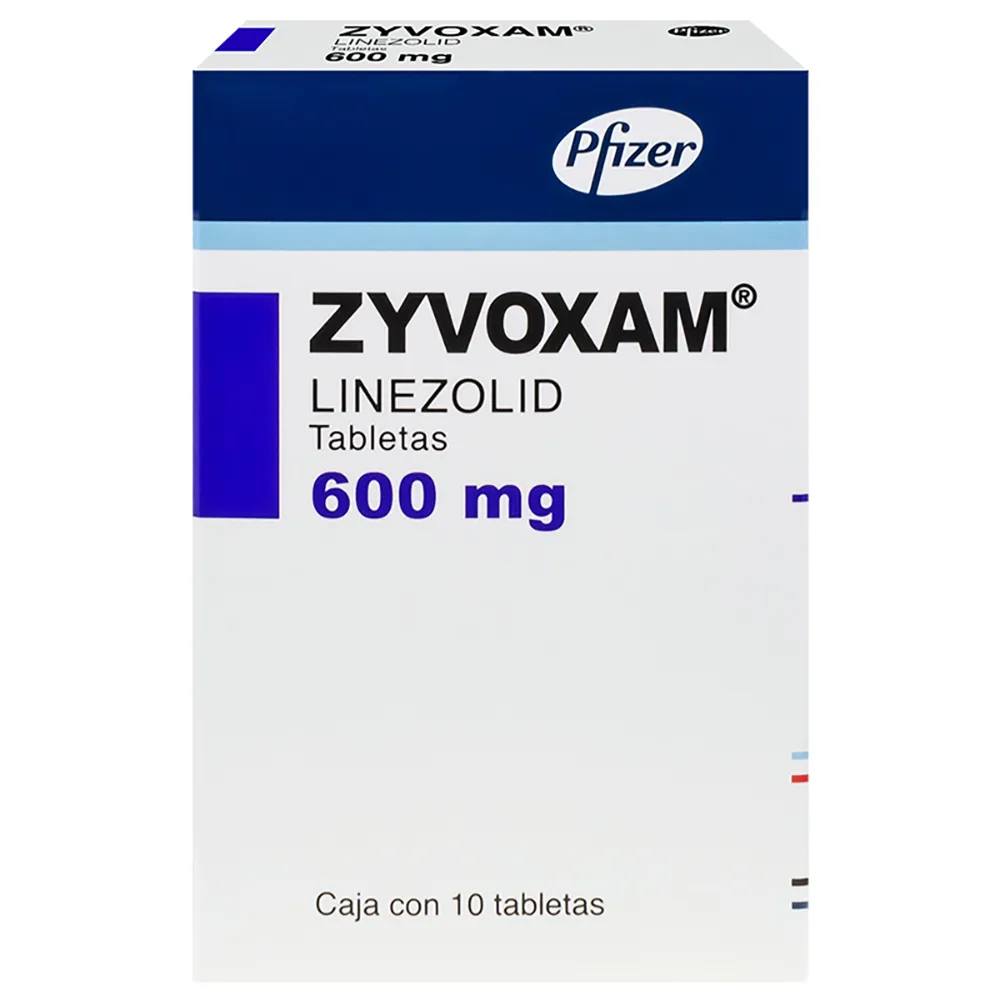 Zyvoxam 600 Mg 10 Tabletas 
