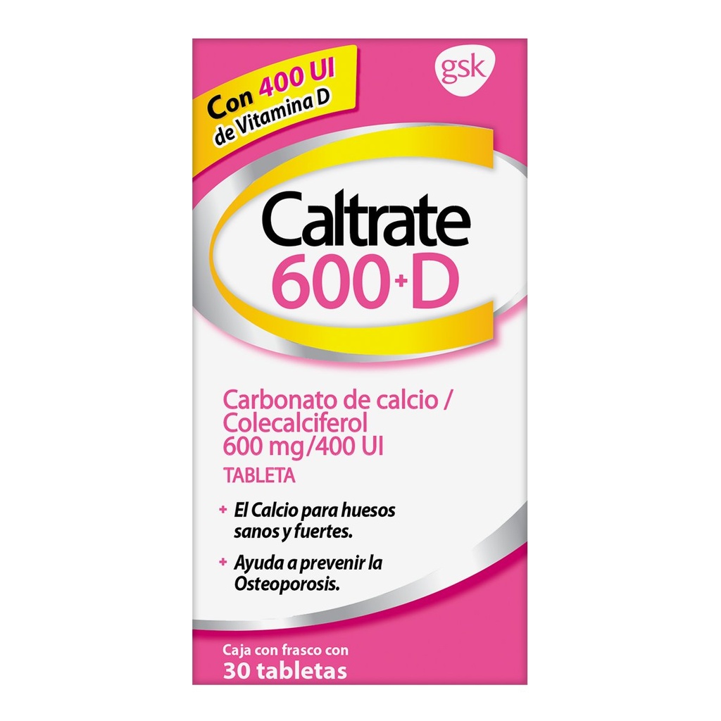 Caltrate 600+D 30 Tabletas