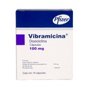 Vibramicina 100 Mg 10 Cápsulas 