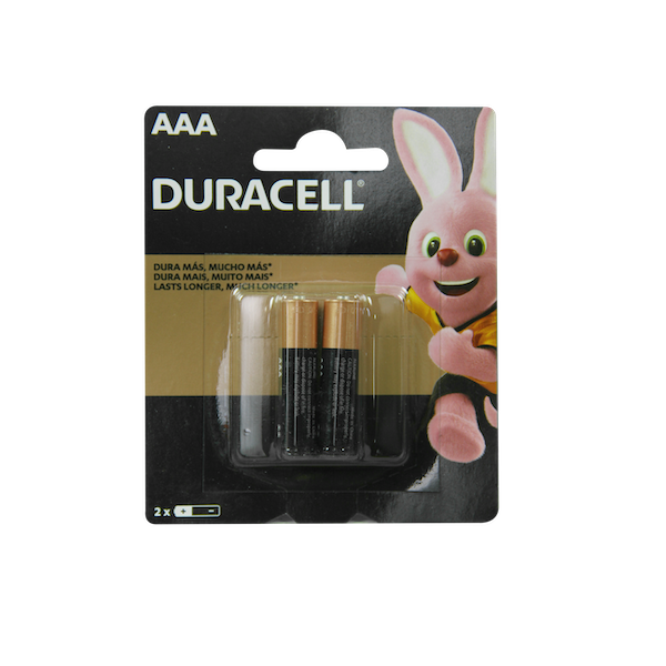Duracell Pilas Alcalinas AAA 2 Piezas 