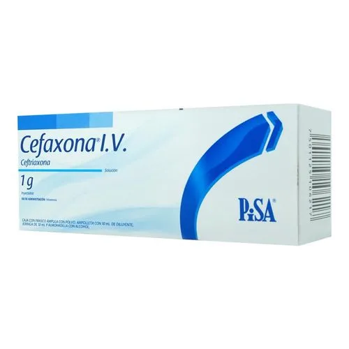 Cefaxona Iv 1 G Frasco Ámpula 10 Ml 