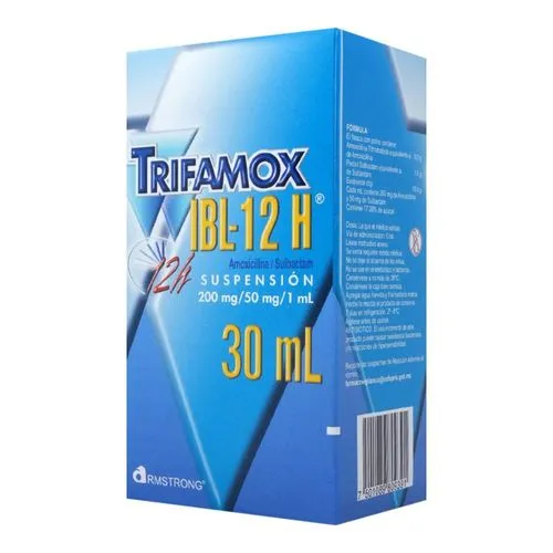 Trifamox IBL-12 H Suspensión Con Jeringa Dosifcadora 30 Ml 